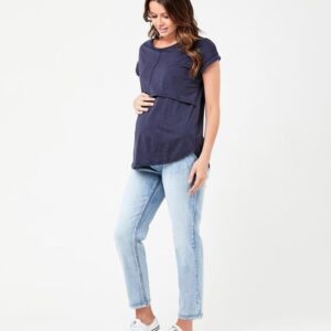Richie Nursing Tee Indigo
