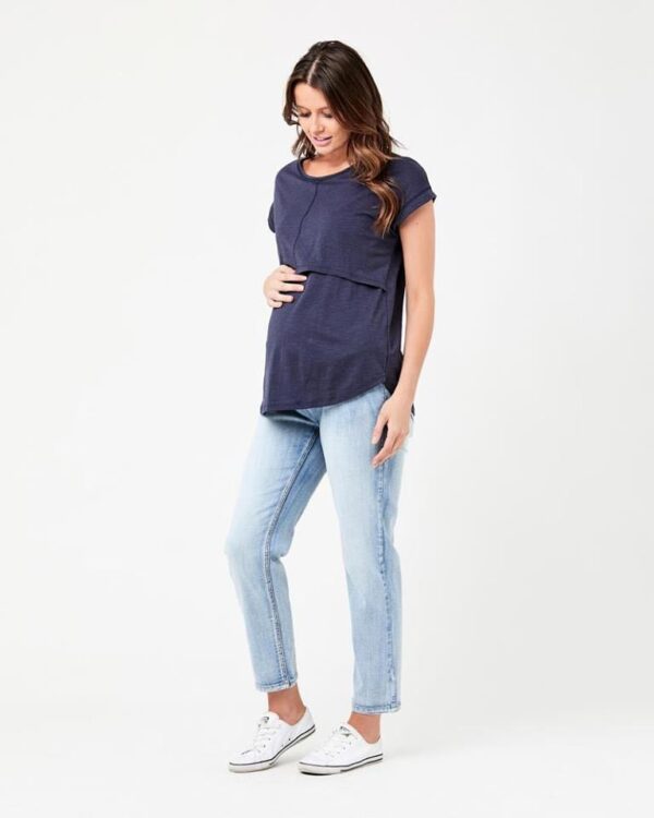 Richie Nursing Tee Indigo