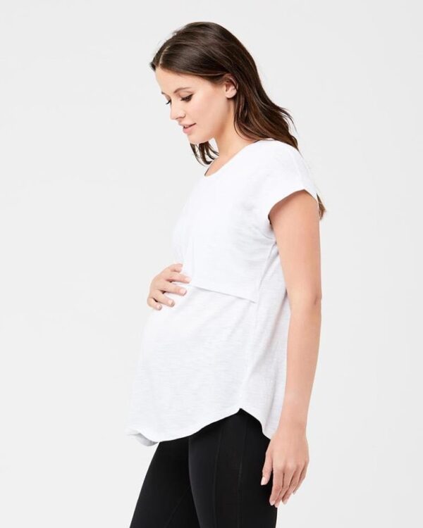 Richie Nursing Tee White - Image 6