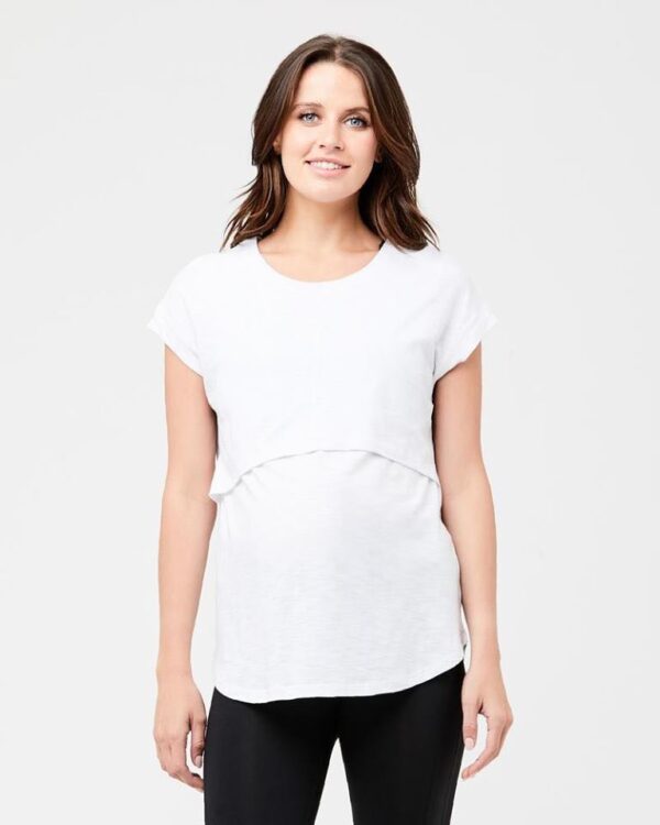 Richie Nursing Tee White - Image 5