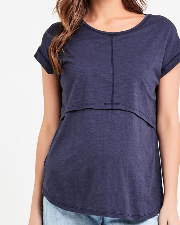 Richie Nursing Tee Indigo - Image 2
