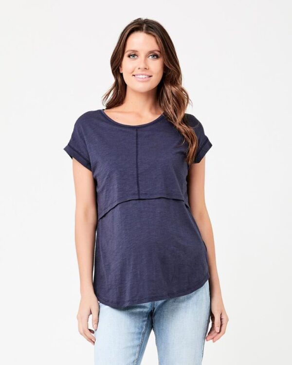 Richie Nursing Tee Indigo - Image 5