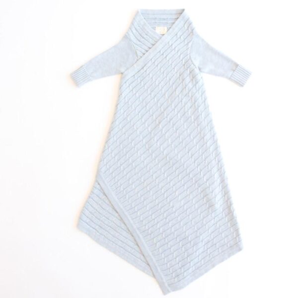 All over luxury cable Shwrap™ Light blue melange - Image 2