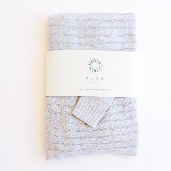 All over luxury cable Shwrap™ Light blue melange - Image 3