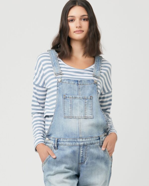 Denim Overalls Pale Blue - Image 7