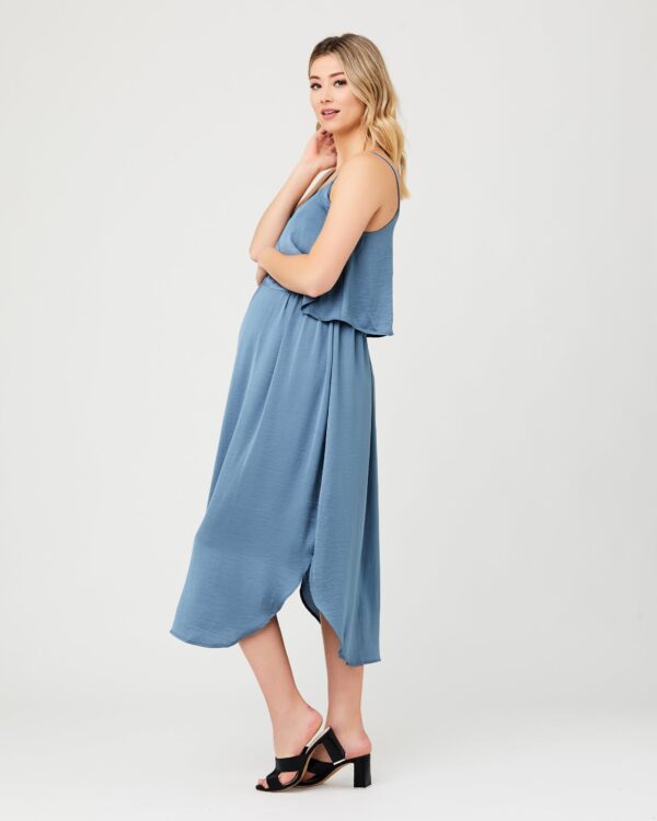 Nursing Slip Dress Petrol - Image 5