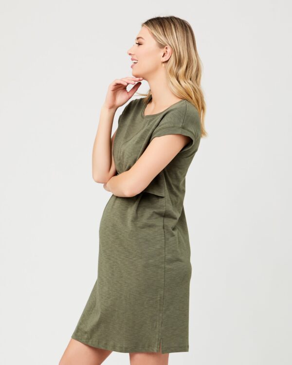 Roxie Nursing Dress Khaki - Image 5