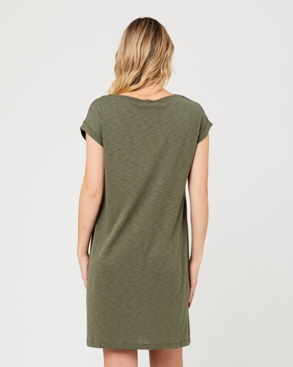 Roxie Nursing Dress Khaki - Image 3