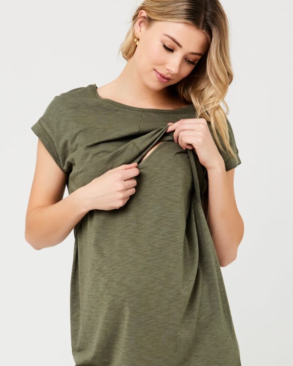 Roxie Nursing Dress Khaki