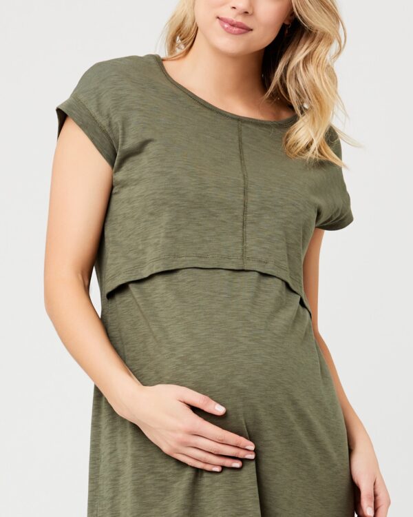 Roxie Nursing Dress Khaki - Image 2