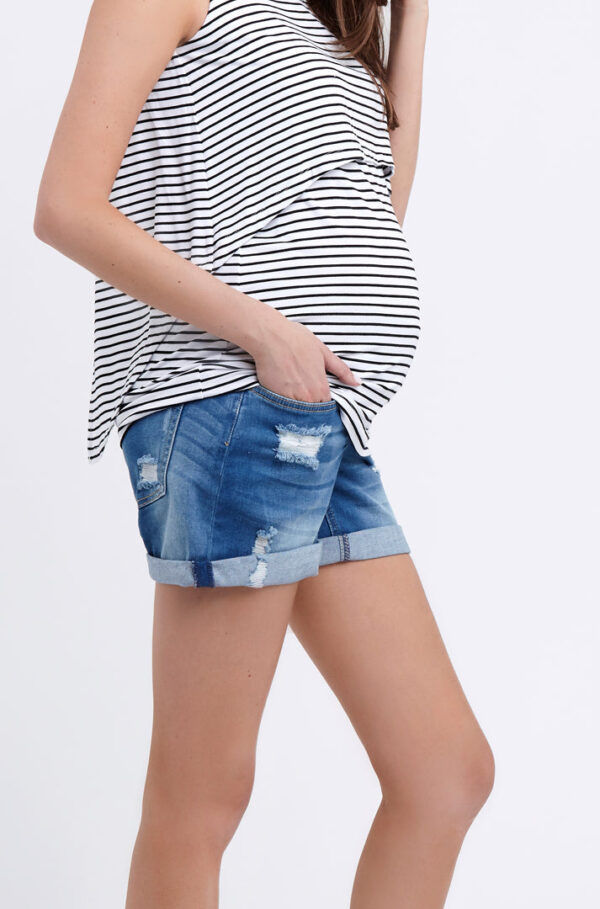 Baxter Boyfriend Short New Blue - Image 2