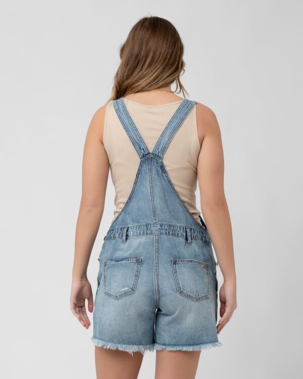 Denim Short Overalls Pale Blue - Image 7