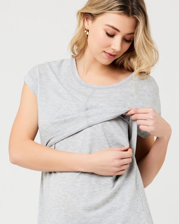 Richie Nursing Tee Grey Marle - Image 3
