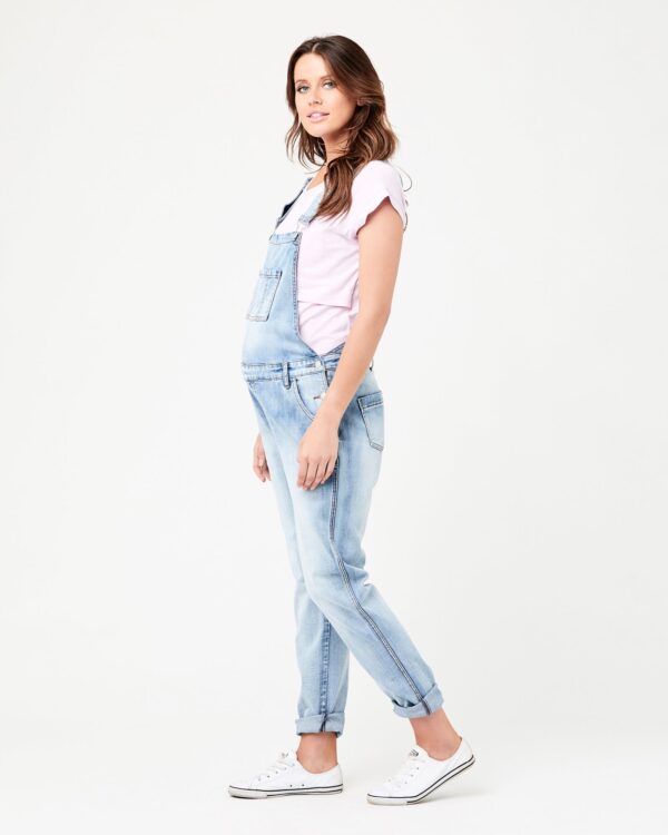 Denim Overalls Pale Blue - Image 8