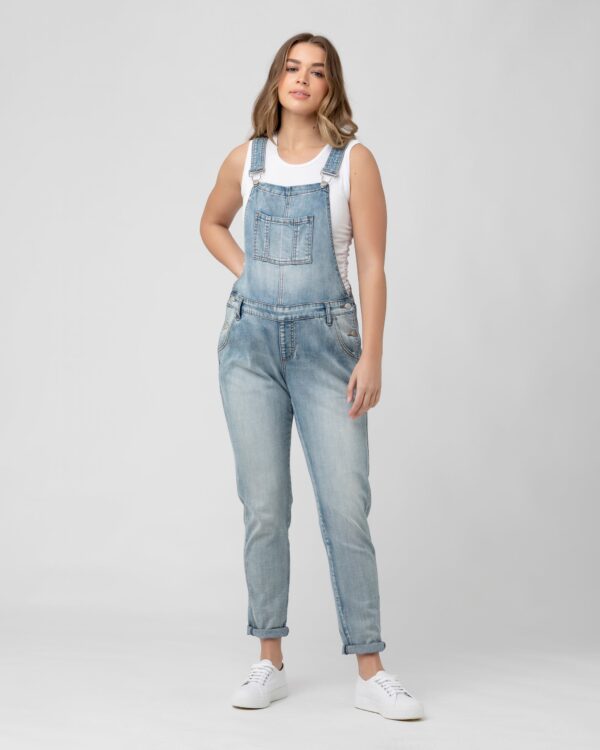 Denim Overalls Pale Blue - Image 17