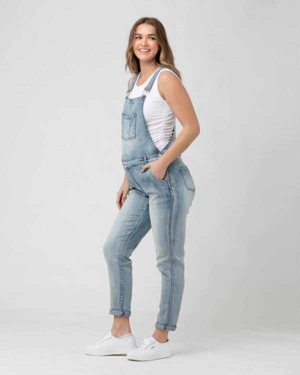 Denim Overalls Pale Blue - Image 6