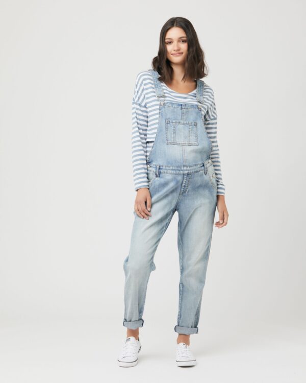 Denim Overalls Pale Blue - Image 9