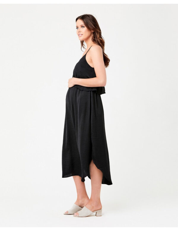 Nursing Slip Dress - Black - Image 3