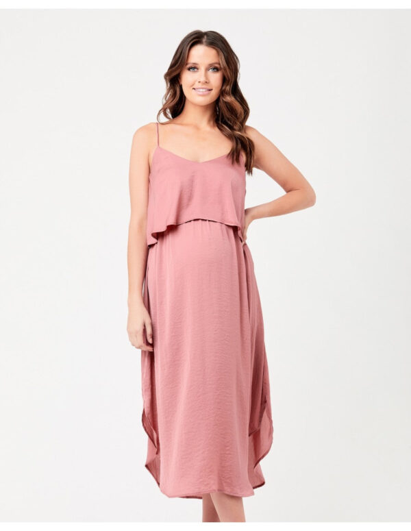 Nursing Slip Dress - Rose - Image 4