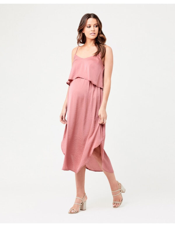 Nursing Slip Dress - Rose - Image 5