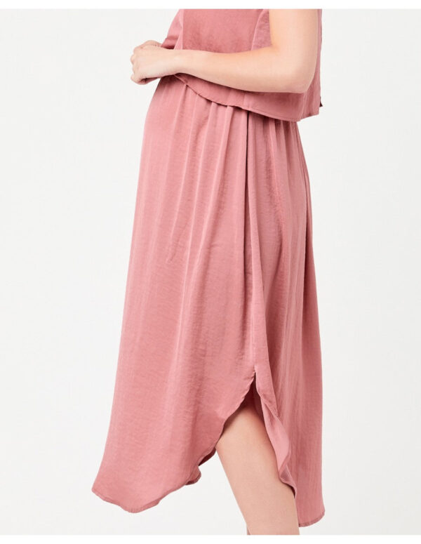 Nursing Slip Dress - Rose - Image 3