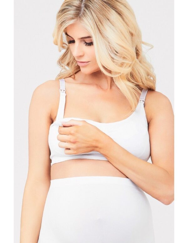 Seamless Nursing Bra (White)